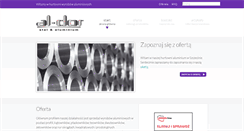 Desktop Screenshot of al-dor.pl